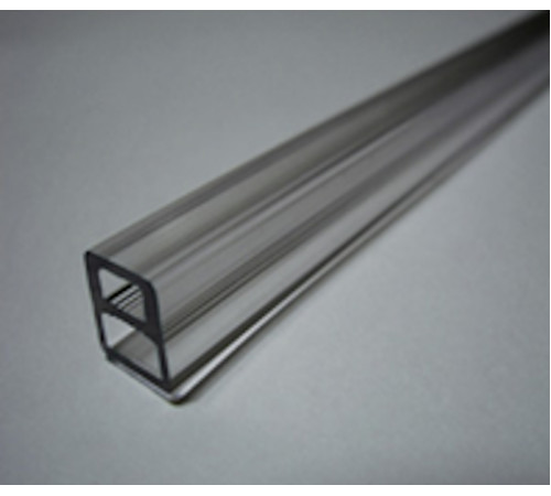 Профиль для поликарбоната Квадрат 10х10 мм Прозрачный купить в Минске