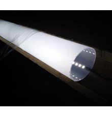 Труба из поликарбоната 80 мм толщина 1,5 мм Белый