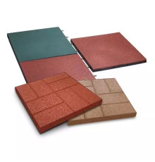 Плитка резиновая 350x350x15 мм Квадрат ТУ